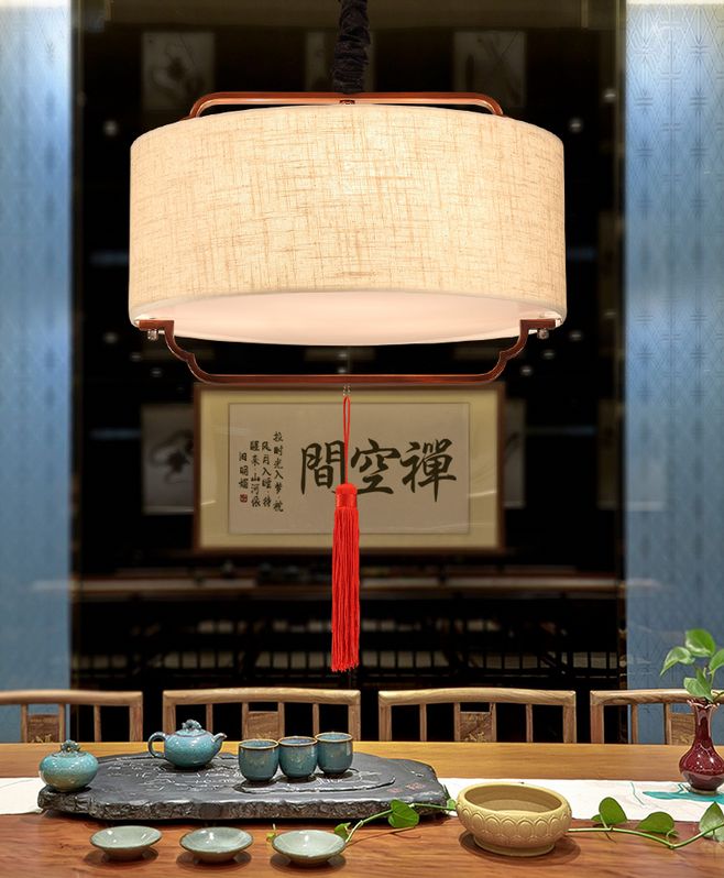 中式的辦公室裝修中，這燈飾裝修真的太好看了