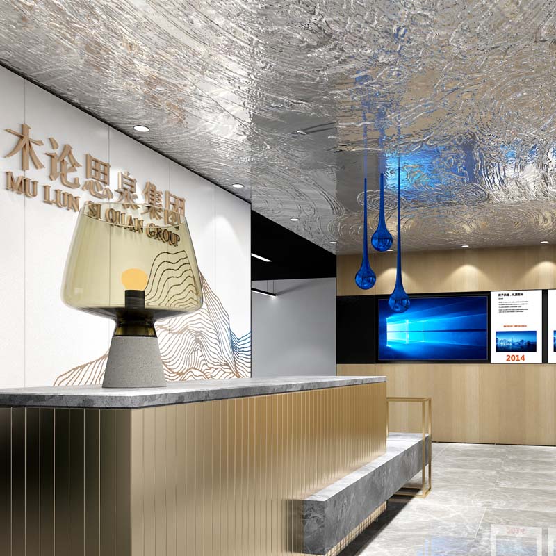 “水生萬物生，定制造型+專屬墻體文化設計”——木倫思集團南寧辦公室設計裝修案例-燦源裝飾
